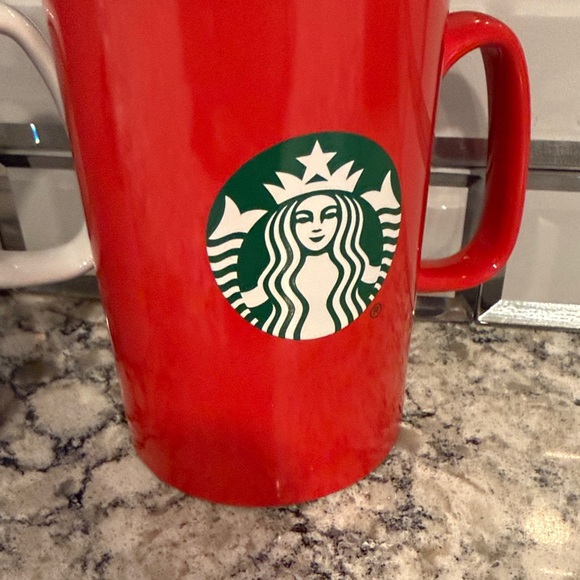 Starbucks Red and White Mug Duo - Picture 5 of 9